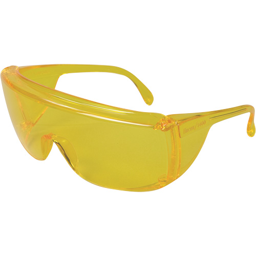 Lunettes de s&eacute;curit&eacute; s&eacute;rie 1400 Veratti Tuff Spec, Lentille Ambr&eacute;e, ANSI Z87+/R&eacute;pond ou surpasse la norme CSA Z94.3 Distribution Industrielle GC