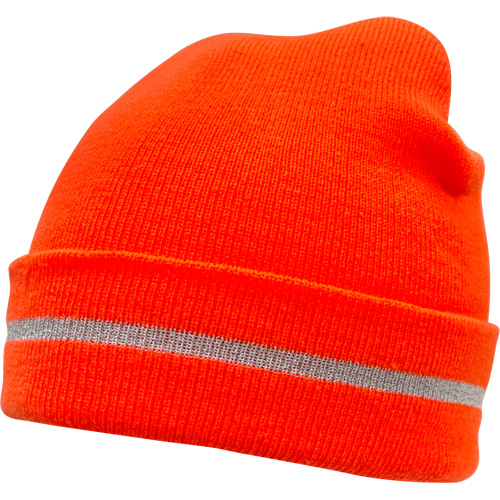 High Visibility Knit Hat with Reflective Stripe, High Visibility Orange, Acrylic Distribution Industrielle GC