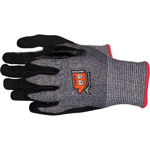 Composite-Knit Cut-Resistant Gloves, Size X-Large/10, 13 Gauge, Foam Nitrile Coated, Stainless Steel/HPPE/TenActiv Shell, ASTM ANSI Level A7 Distribution Industrielle GC