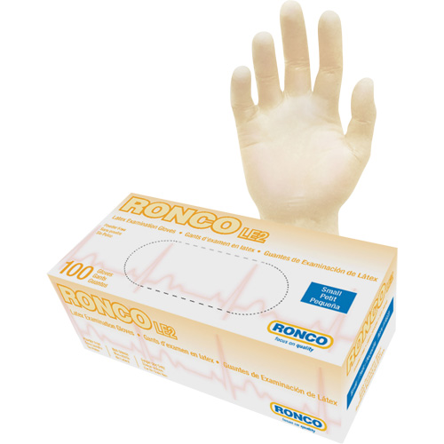 Disposable Gloves, Small, Latex, 4-mil, Powder-Free, Natural, Class 2 Distribution Industrielle GC