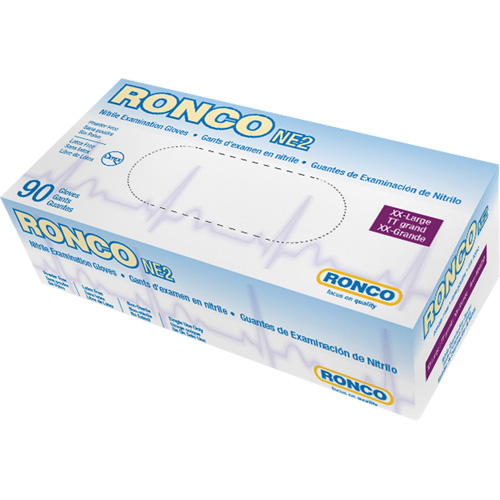 Disposable Gloves, 2X-Large, Nitrile, 4-mil, Powder-Free, Blue Distribution Industrielle GC