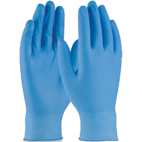 Gants jetables, Petit, Nitrile, 4 mils, Sans poudre, Bleu Distribution Industrielle GC