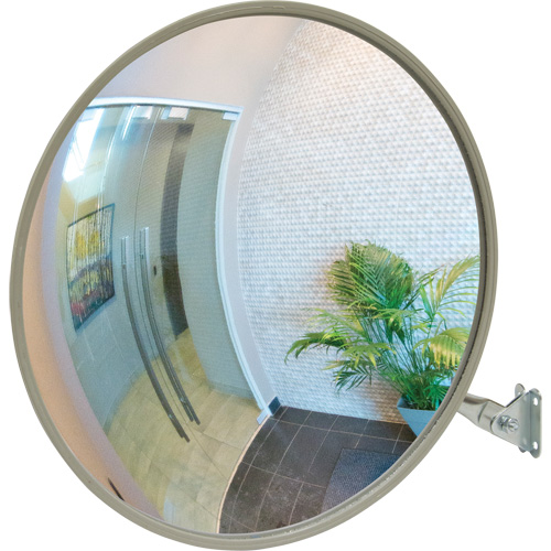 Convex Mirror with Telescopic Arm, Indoor/Outdoor, 12" Diameter Distribution Industrielle GC