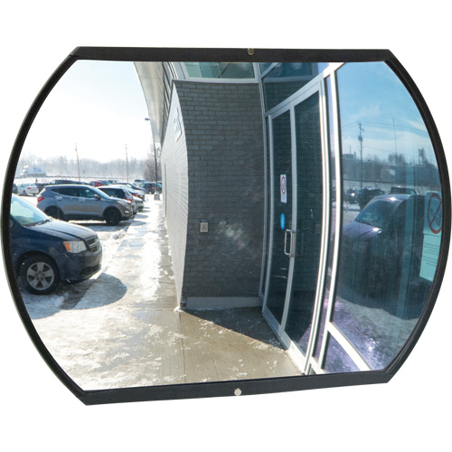 Roundtangular Convex Mirror with Bracket, 18" H x 26" W, Indoor/Outdoor Distribution Industrielle GC