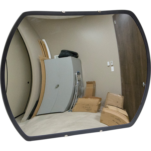 Roundtangular Convex Mirror with Bracket, 24" H x 36" W, Indoor/Outdoor Distribution Industrielle GC