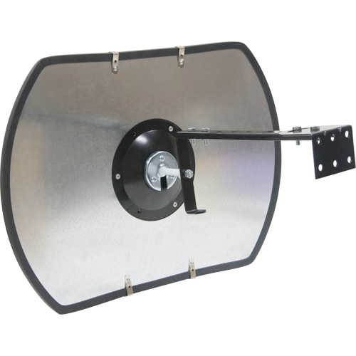 Roundtangular Convex Mirror with Bracket, 24" H x 36" W, Indoor/Outdoor Distribution Industrielle GC