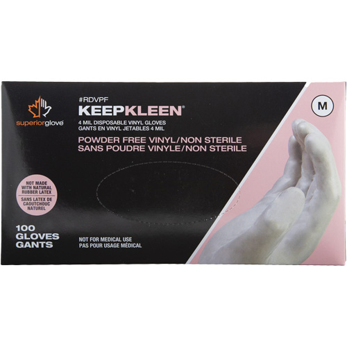 Gants jetables, Petit, Vinyle, 4 mils, Sans poudre, Blanc Distribution Industrielle GC