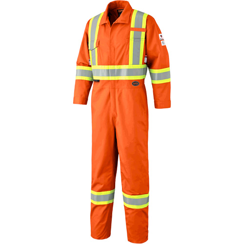 7702 FR Hi-Vis Safety Coveralls, Size 36, Orange Distribution Industrielle GC
