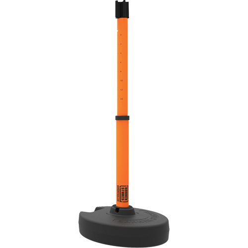 PLUS Barrier Post Set Receiver, 42" High, Orange Distribution Industrielle GC