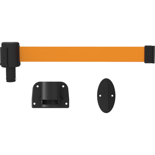 Syst&egrave;me de montage mural pour barri&egrave;re PLUS, Plastique, Fixation par vis, 15', Ruban Orange Distribution Industrielle GC