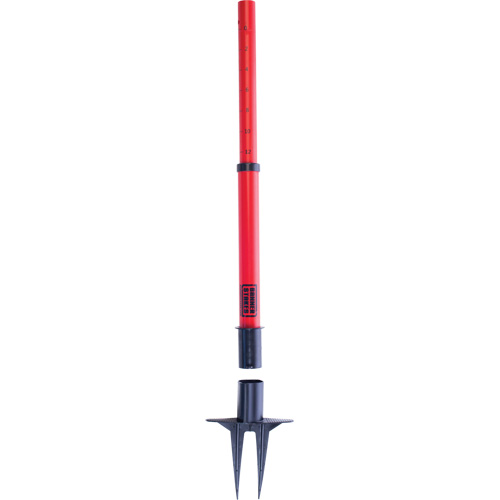 PLUS Barrier Post, 42" High, Red Distribution Industrielle GC