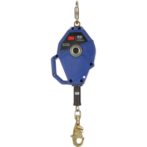 Cordage de s&eacute;curit&eacute; autor&eacute;tractable avec verrouillage intelligent, 20', Acier galvanis&eacute;, Pivotant Distribution Industrielle GC
