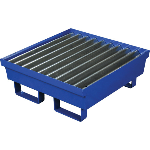 Steel Spill Containment Pallet, 17 US gal. Spill Capacity, 27" x 25.75" x 6" Distribution Industrielle GC
