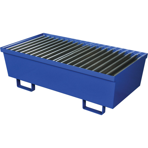 Steel Spill Containment Pallet, 74 US gal. Spill Capacity, 27" x 51.25" x 13" Distribution Industrielle GC
