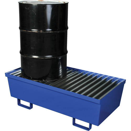 Steel Spill Containment Pallet, 74 US gal. Spill Capacity, 27" x 51.25" x 13" Distribution Industrielle GC