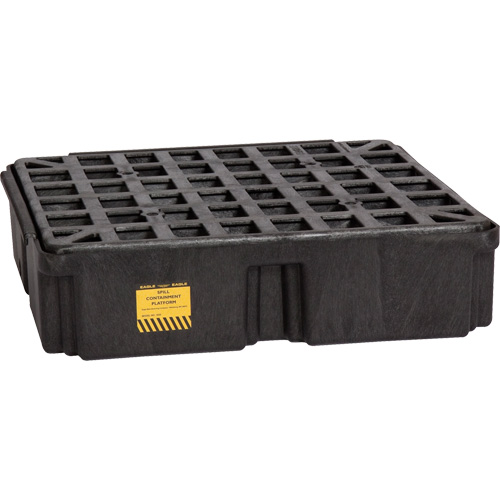 Modular Spill Platform, 15 US gal. Spill Capacity, 26" x 26.25" x 6.5" Distribution Industrielle GC