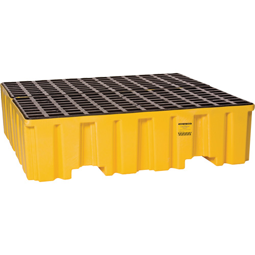Palette de confinement des d&eacute;versements, Capacit&eacute; de d&eacute;versement 132 gal. US, 51" x 52,5" x 13,75" Distribution Industrielle GC