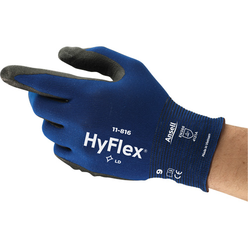 Gants HyFlex 11-816, 6, R&ecirc;vetement Mousse de nitrile, Calibre 18, Enveloppe en Nylon/Spand Distribution Industrielle GC