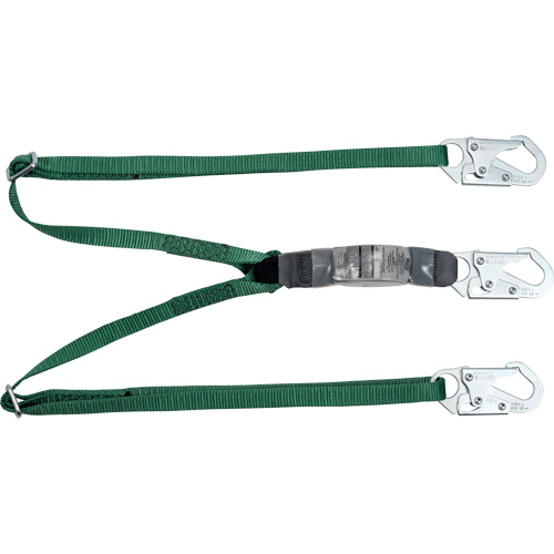 V-Series Lanyard, 6', Snap Hook Center, Snap Hook Leg Ends, Polyester Distribution Industrielle GC