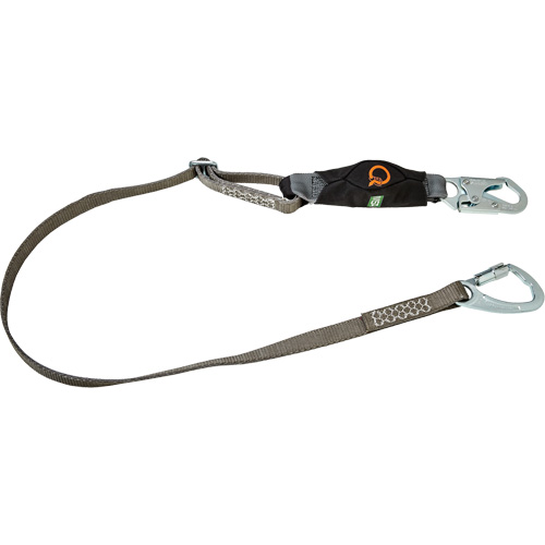 V-Series Tie-Back Lanyard, 6', Carabiner Center, Snap Hook Leg Ends, Polyester Distribution Industrielle GC