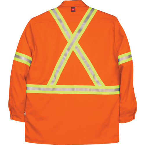 Chemise de travail industrielle Westex UltraSoft, Moyen (grande taille), Orange Distribution Industrielle GC