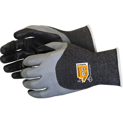 Double-Dipped Cut-Resistant Gloves, Size 5, 18 Gauge, Foam Nitrile Coated, TenActiv Shell, ASTM ANSI Level A4 Distribution Industrielle GC