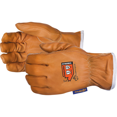 Endura&reg; High-Cut Driver's Gloves, Small, Grain Goatskin Palm, Steel/Para-Aramid Inner Lining Distribution Industrielle GC