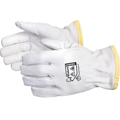 Endura&reg; Flame-Resistant Anti-Static Driver's Gloves, Small, Grain Goatskin Palm, Rhovyl&reg; Inner Lining Distribution Industrielle GC