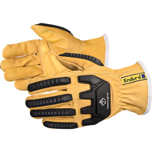 Endura&reg; Anti-Impact Driver's Gloves, Small, Grain Goatskin Palm Distribution Industrielle GC