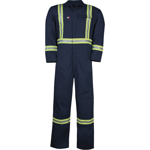 Combinaison non doubl&eacute;e Westex UltraSoft, Taille Grand (grande taille), Bleu marine, 12,4 cal/cm2 Distribution Industrielle GC