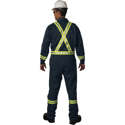 Combinaison non doubl&eacute;e Westex UltraSoft, Taille Grand (grande taille), Bleu marine, 12,4 cal/cm2 Distribution Industrielle GC