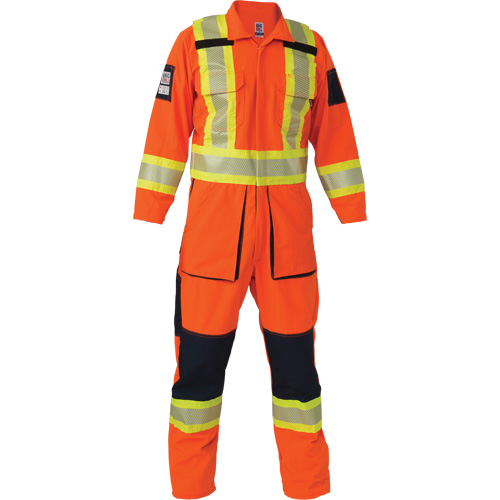 Ripstop Coveralls, Medium (Tall), High Visibility Orange Distribution Industrielle GC