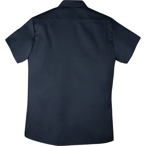 Twill Short-Sleeved Work Shirt with Snap, Men's, Medium (Tall), Navy Blue Distribution Industrielle GC
