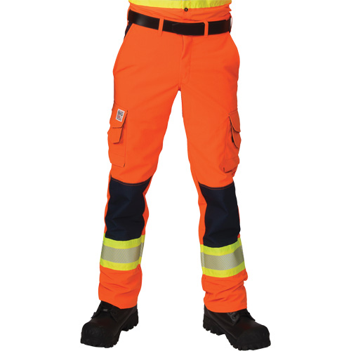 Ripstop High-Visibility Cargo Pants, Polyester, 28, High Visibility Orange Distribution Industrielle GC