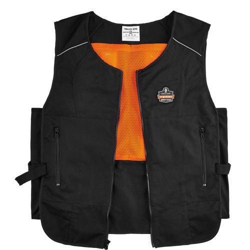 Chill-Its&reg; 6260 Lightweight Phase Change Cooling Vest with Packs, Small/Medium, Black Distribution Industrielle GC