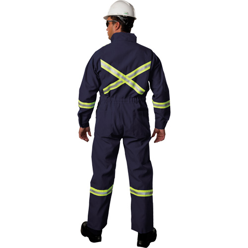 Westex UltraSoft&reg; Deluxe Coveralls with Reflective Material, Size 36 (Tall), Navy Blue, 8.7 cal/cm² Distribution Industrielle GC
