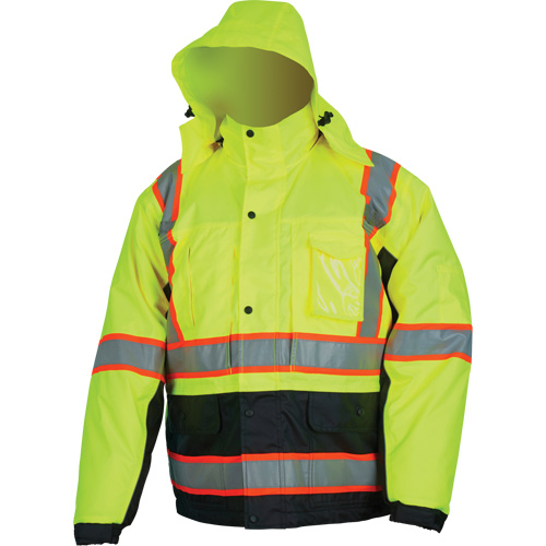 Veste isol&eacute;e haute visibilit&eacute;, Polyester/Polyur&eacute;thane, Jaune lime haute visibilit&eacute;, Petit Distribution Industrielle GC