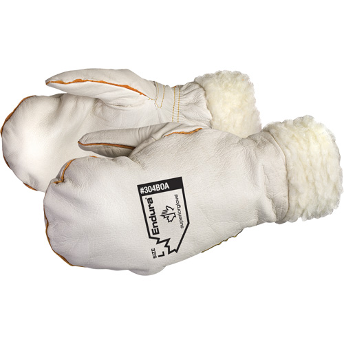 Mitaines en cuir de vache naturel Endura Winter Chopper, Taille Grand, Mitaine Distribution Industrielle GC