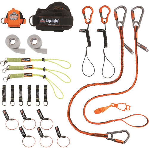 Squids&reg; 3183 Carpenter & Laborer's Tool Tethering Kit Distribution Industrielle GC