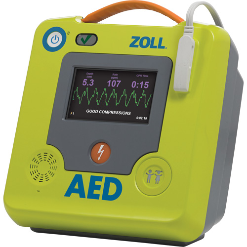 D&eacute;fibrillateur AED 3 BLS pour secouristes professionnels, Semi-automatique, Français, Classe 4 Distribution Industrielle GC