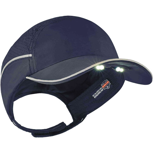 Casque antichocs l&eacute;ger avec lampe DEL 8965 Skullerz, Bleu marin Distribution Industrielle GC