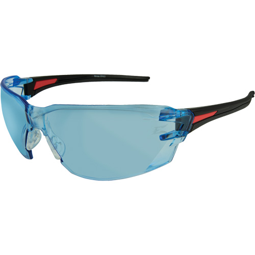 Lunettes de s&eacute;curit&eacute; Nevosa, Lentille Bleu p&acirc;le, Anti-&eacute;gratignures, R&eacute;pond ou surpasse la norme CSA Z94.3 Distribution Industrielle GC