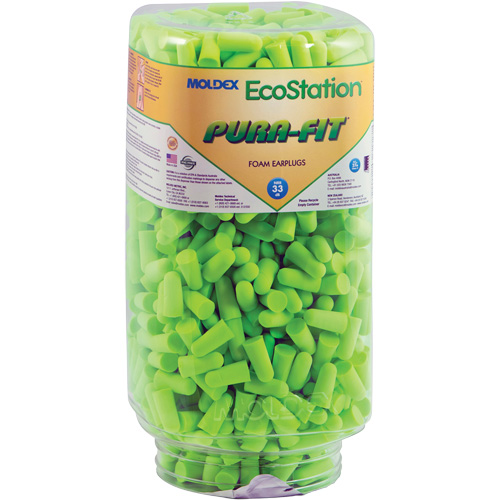EcoStation Pura-Fit&reg; Earplug Refill, Bulk - Canister Distribution Industrielle GC