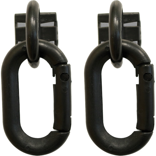 Safety Chain Magnetic Ring & Carabiner Set, Black Distribution Industrielle GC
