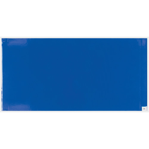 Ensemble de cadre et tapis pelables de salle blanche, &eacute;paisseur 1,57 mils, 24" la, 3-3/4' lo x Bleu Distribution Industrielle GC