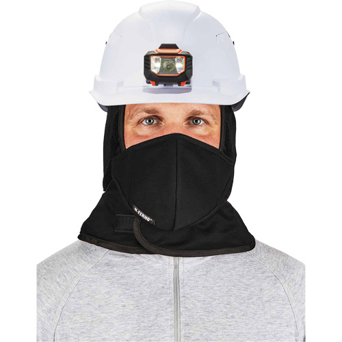 Doublure de casque de s&eacute;curit&eacute; d'hiver N-Ferno avec cache-bouche, Doublure en Molleton, Taille unique, Noir Distribution Industrielle GC