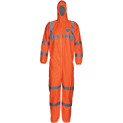 Combinaison haute visibilit&eacute; avec capuchon, Petit, Orange, Tyvek 500 Distribution Industrielle GC