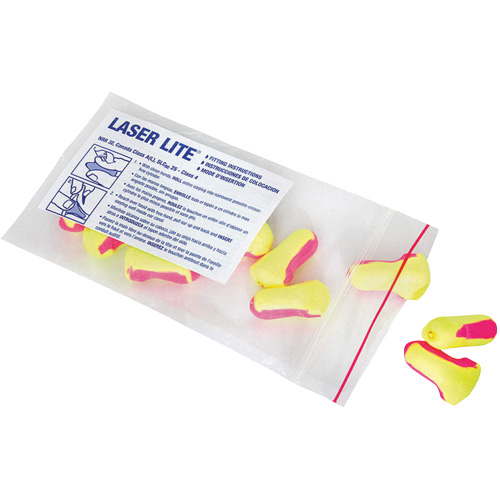 Bouchons d'oreilles jetables Laser Lite de Howard Leight, Vrac - Sac en poly Distribution Industrielle GC