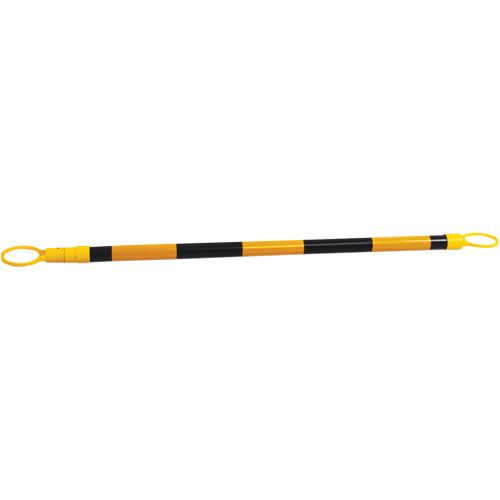 Retractable Cone Bar, 7'2" Extended Length, Black/Yellow Distribution Industrielle GC