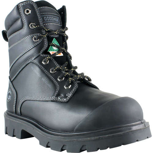 Boomerang Work Boots, Leather, Steel Toe, Size 7, Impermeable Distribution Industrielle GC